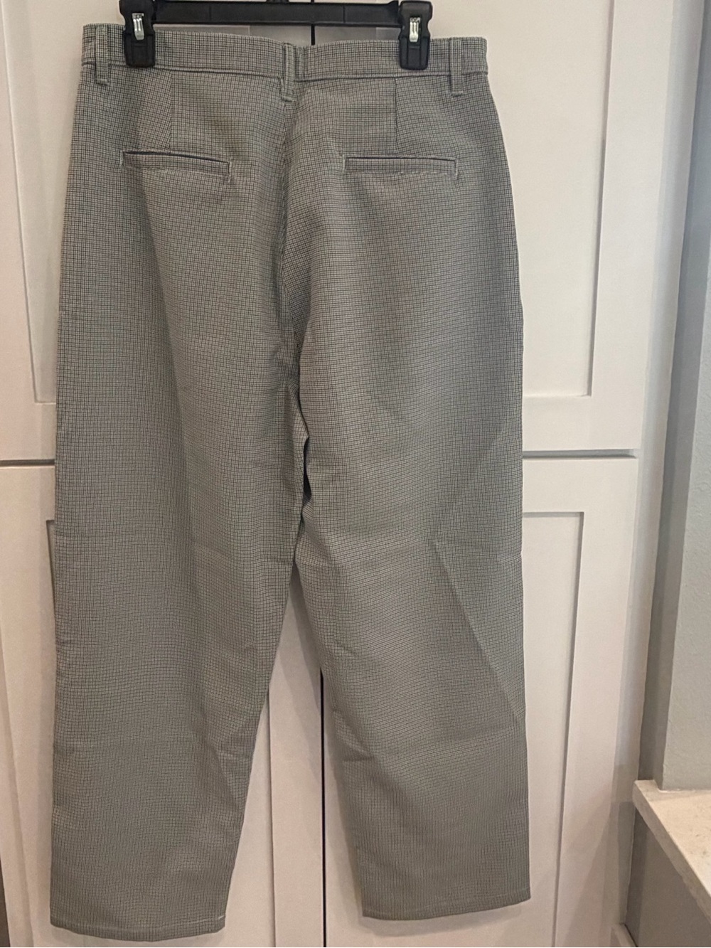 NWT Albion Sz M Tuxedo Pants, Green and Black Houndstooth Micro-Pattern Chinos - Picture 2 of 13